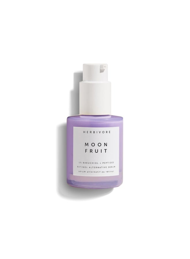 HERBIVORE Bakuchiol Retinol Alternative Moon Fruit Face Serum EXTRA STRENGTH 1 Bakuchiol Peptides Smooths Skin Reduces Fine Lines Wrinkles Plantbased Vegan Crueltyfree 30mL 1 oz - Image 1