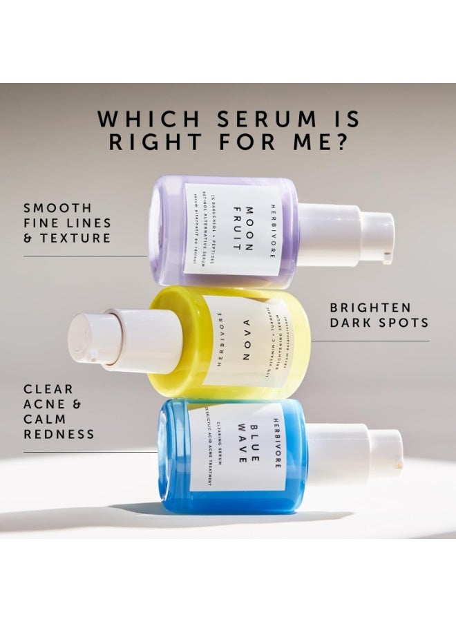 HERBIVORE Bakuchiol Retinol Alternative Moon Fruit Face Serum EXTRA STRENGTH 1 Bakuchiol Peptides Smooths Skin Reduces Fine Lines Wrinkles Plantbased Vegan Crueltyfree 30mL 1 oz - Image 3