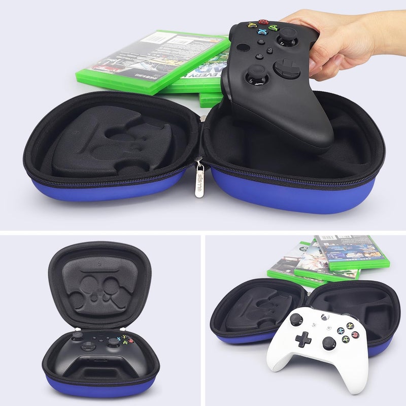 sisma Storage Case Compatible with Xbox Series X S or Core Wireless Controller, Travel Pouch for Storing and Protecting Xbox Wireless Controller, Carrying Case, Blue - Image 2