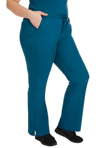 Healing Hands Taylor Women's Pants Mid Rise with 2 Pockets & Back Elastic Waistband 9095, XXS, Caribbean - Image 5