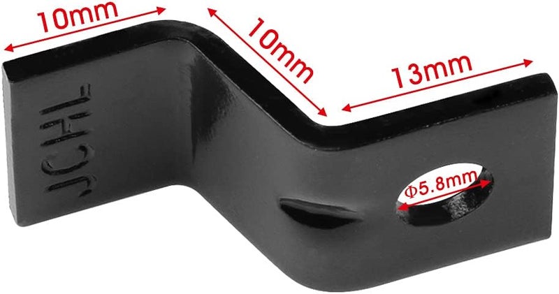 JCHL Table Desk Top Fasteners with Screws Black Heavy Duty Z Table Top Connectors Table ClipsTable Top Brackets Set of 40 Packs Include 40 Clips and 40 Screws Black40  - Image 2