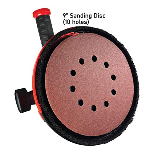 IBELL Dry Wall Sander DS25-80, 1300W, Copper Armature, Sanding Dia 215mm 9" 1400-2600RPM with 10 Hole Vacuum and LED Light - Image 3