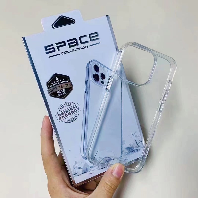 Space Shell Case Suitable for Apple 17 Pro Max Phone Case iPhone 16 Pro Transparent 14 Anti-Drop Hard 12/13 Cross-Border - Image 1