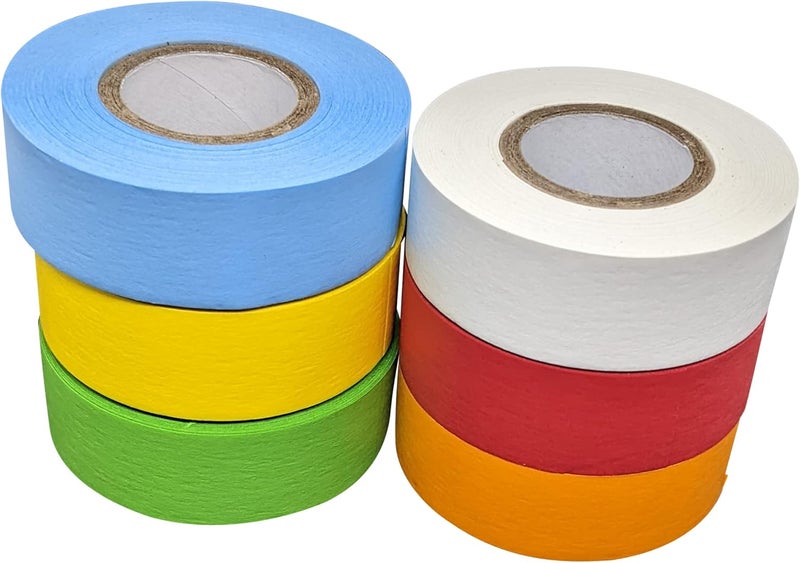 Bartovation Science Lab Labeling Tape Variety Pack Including White 500 Length x 34 Width 1 Inch Core 6 Rolls of Assorted Colors - Image 4