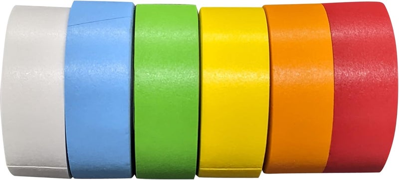 Bartovation Science Lab Labeling Tape Variety Pack Including White 500 Length x 34 Width 1 Inch Core 6 Rolls of Assorted Colors - Image 3