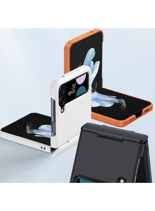 اس-توب جراب لهاتف Samsung Galaxy Z Flip3 5G/Z Flip4 5G مصنوع من جلد الكمبيوتر الشخصي مع هيكل مدمج قابل للطي في منتصف العمود - Image 3