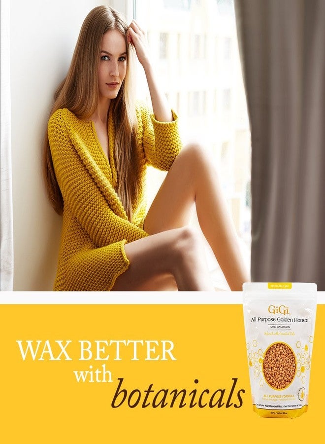 GiGi Wax Beads - Hard Wax Beads for Hair Removal, All Purpose Golden Honee Waxing for Face, Body, and Bikini, No Strip Needed, 32 oz - Image 3
