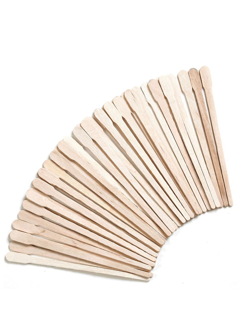 Y&D Wood Wax Sticks 300pcs Waxing 4 Styles Assorted For Body Legs Facial Eyebrow Applicator Squeegee Craft - Image 5