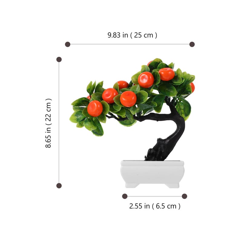 Faux Potted Bonsai Artificial Plant For Home Office Decor Low Maintenance As Shown 1 - Image 4