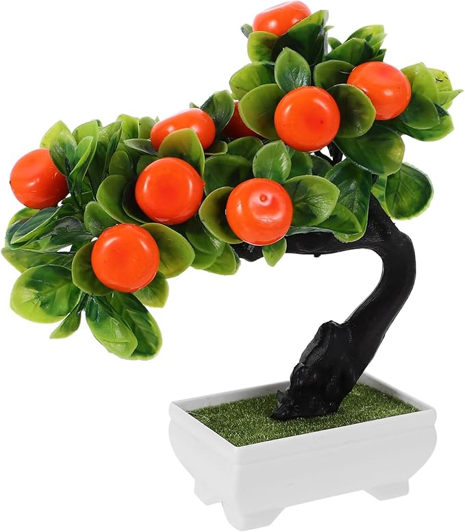 Faux Potted Bonsai Artificial Plant For Home Office Decor Low Maintenance As Shown 1 - Image 1