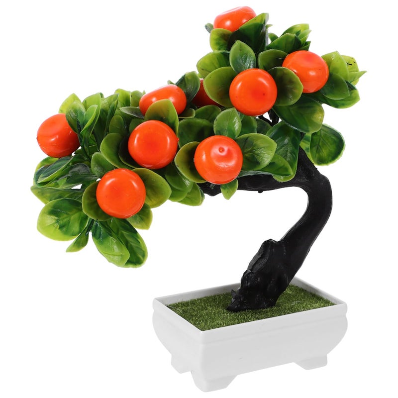 Faux Potted Bonsai Artificial Plant For Home Office Decor Low Maintenance As Shown 1 - Image 2