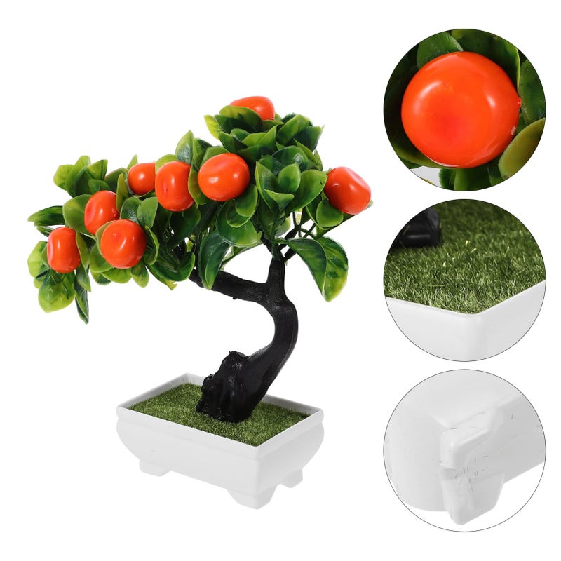 Faux Potted Bonsai Artificial Plant For Home Office Decor Low Maintenance As Shown 1 - Image 5