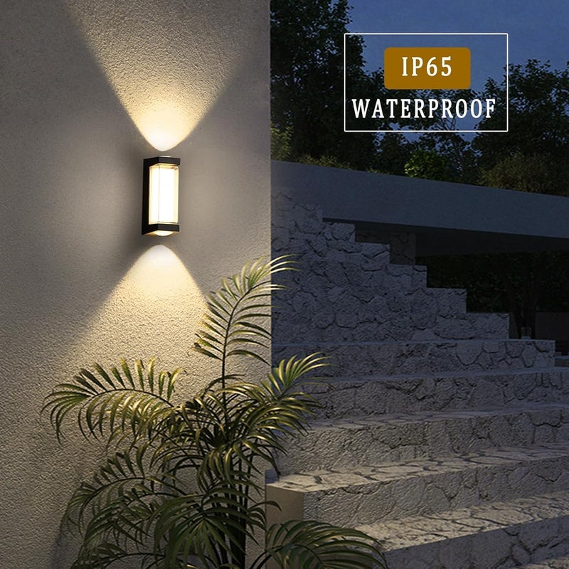 12W LED Wall Light - 18cm Modern Indoor/Outdoor Fixture with COB + SMD Lighting - Image 4
