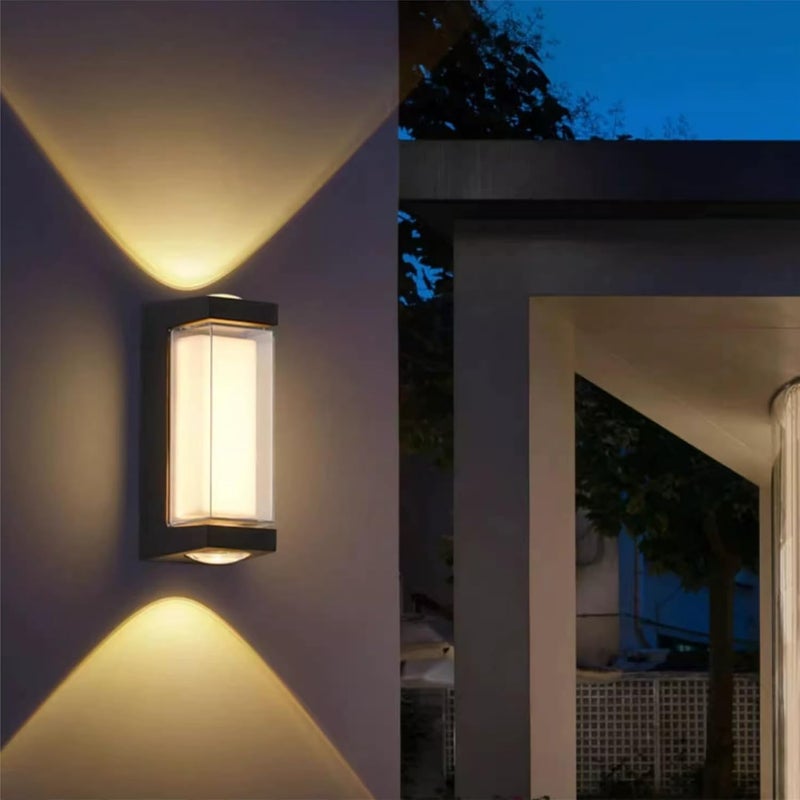12W LED Wall Light - 18cm Modern Indoor/Outdoor Fixture with COB + SMD Lighting - Image 2