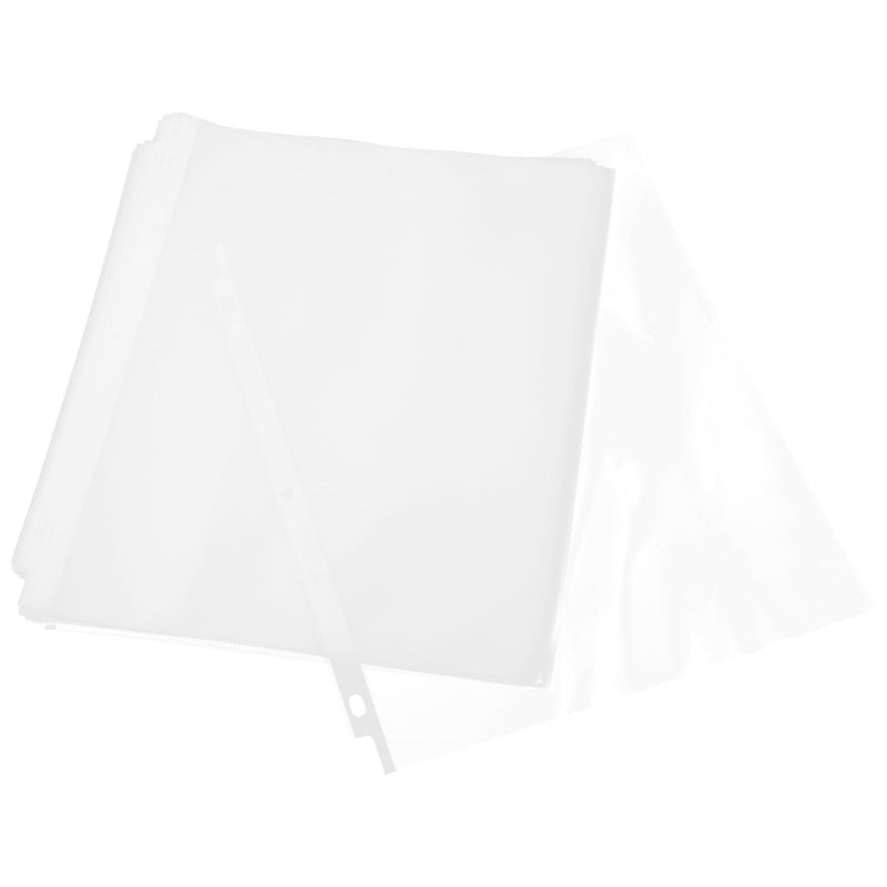 A4 3 Hole Pp Plastic Sheet Protectors 50 Pack For Office Document Organization - Image 2