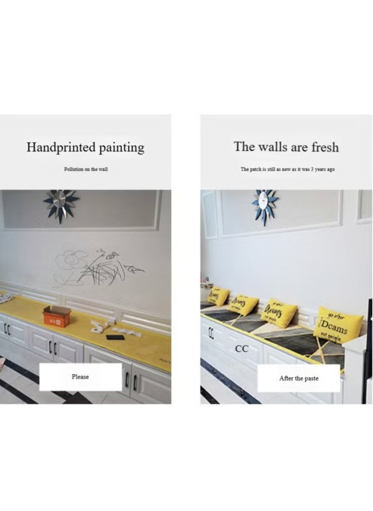 40cm x 10m wallpaper, waterproof and moisture-proof solid color PVC self-adhesive wallpaper, easy to stick without glue, bedroom and living room decoration, decorative wallpaper  - Image 2