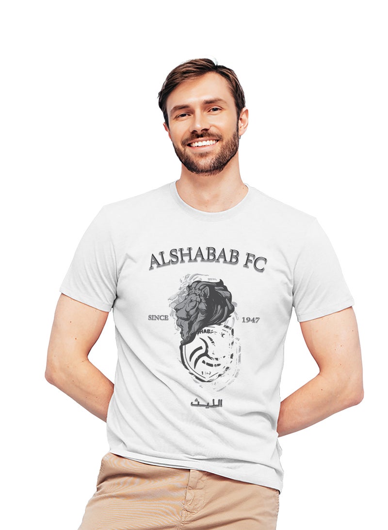 Fashion World Cotton T-shirt Printed with High-quality AlShabab Saudi Club‏ - Image 1