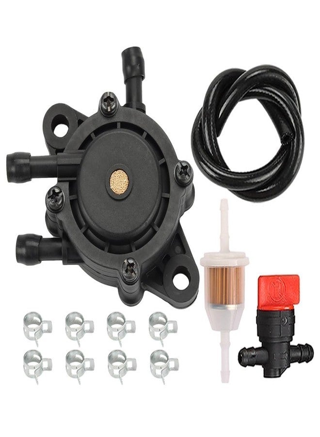 سافيور مضخة وقود Savior 691034 692313 مع فلتر خط الوقود لمحركات Briggs and Stratton 808656 491922 وKohler 24 393 04-S و24 393 16-S وHonda 16700-Z0J-003 وJohn Deere LG808656 M145667 وKawasaki 49040-7001 - Image 1