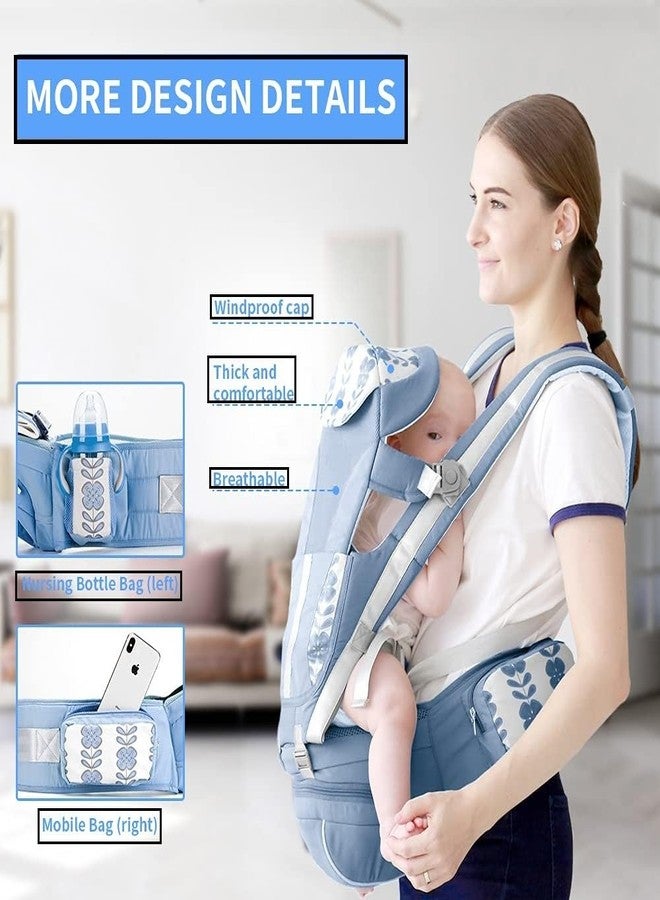 Naivete Baby Carrier, Adjustable Baby Hip Seat, Carrier for Toddler Kids, Carrier for 3-36 Months Kids, Multi Storage Pockets, Comfortable Cotton Straps, Safety Buckle & Belt, (1PC, Multi Colour) - Image 5