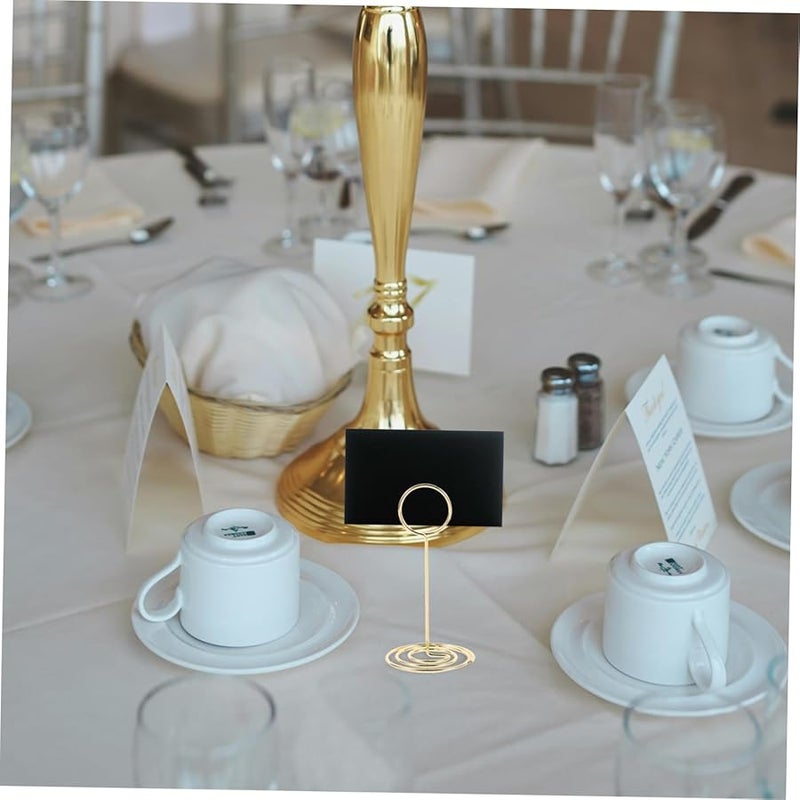 Mobestech 12 Pcs Table Number Holders Base Memo Clips for Wedding Party Events - Image 3