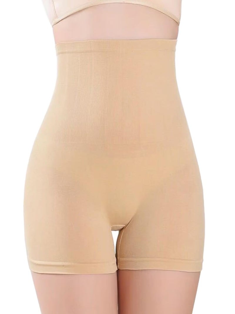 Lilots Women's Seamless Shaping Under Dress Shorts | Lightweight & Stretchable Underwear Shapewear Shorties | Free Size | Fit to 30-38 Inch Cream - Image 3