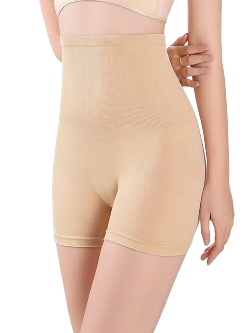 Lilots Women's Seamless Shaping Under Dress Shorts | Lightweight & Stretchable Underwear Shapewear Shorties | Free Size | Fit to 30-38 Inch Cream - Image 2