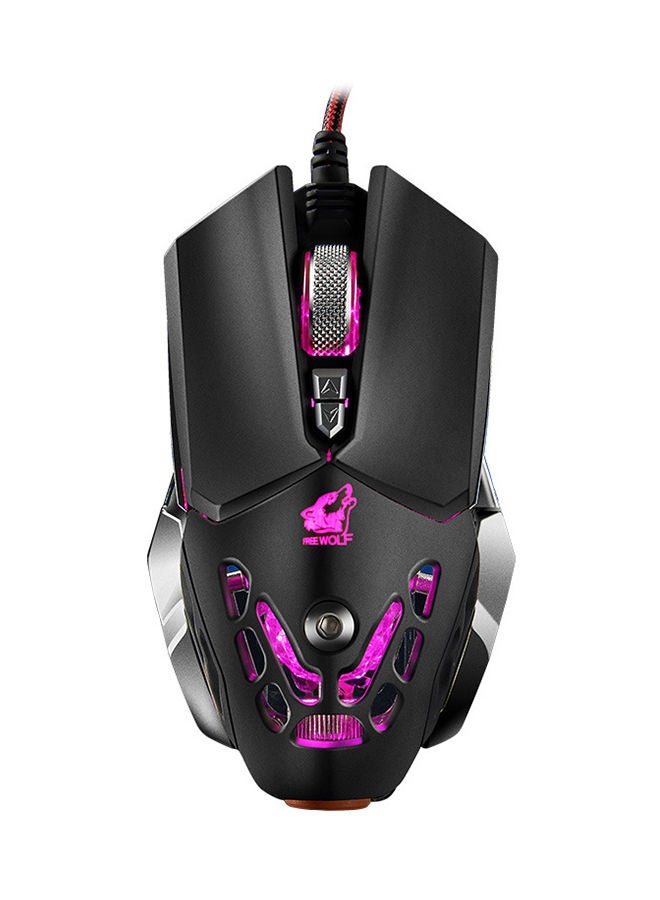 NIBEMINENT V9 Four Colour Breathing Mechanical Game Mouse 18 x 9 12centimeter Black - Image 1