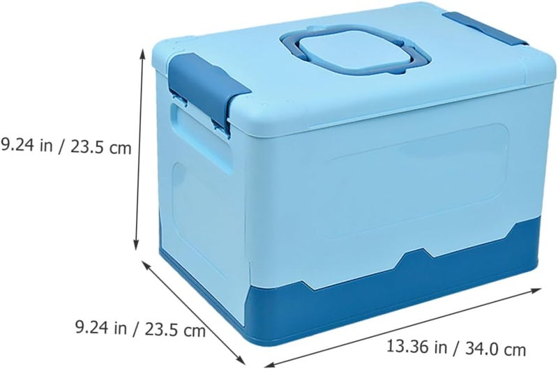 Gatuida Box Portable Folding Plastic Storage Box Multifunctional Organizer for Building Blocks and Craft Supplies Dreamy for Tidying Up Any Space - Image 2