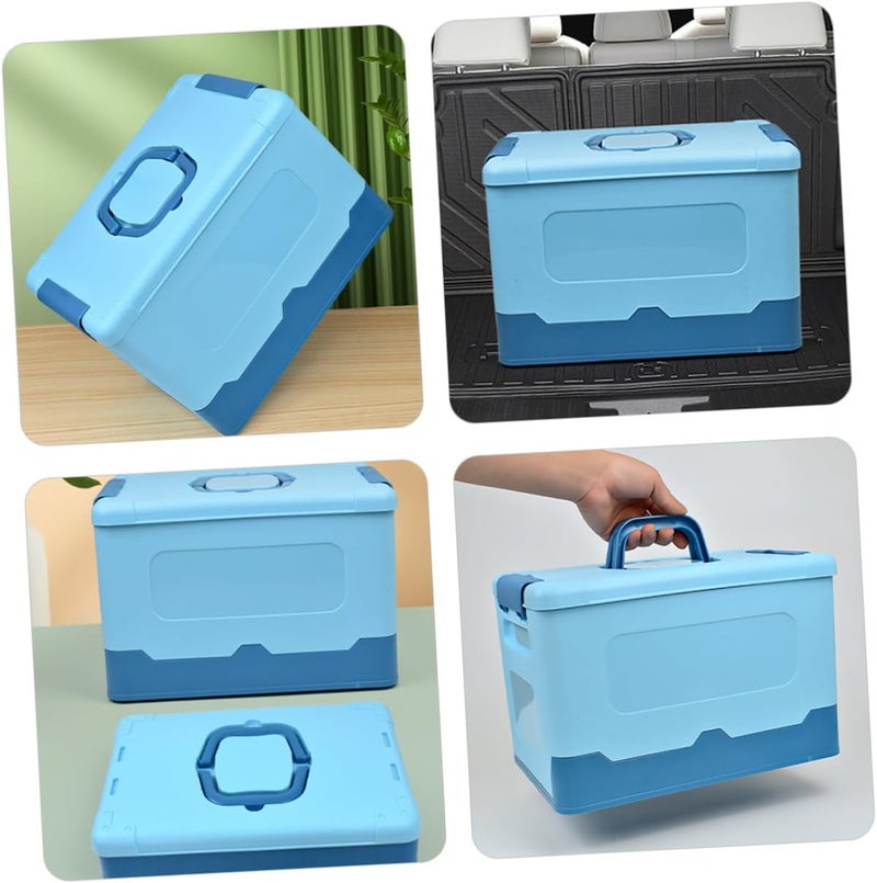Gatuida Box Portable Folding Plastic Storage Box Multifunctional Organizer for Building Blocks and Craft Supplies Dreamy for Tidying Up Any Space - Image 3