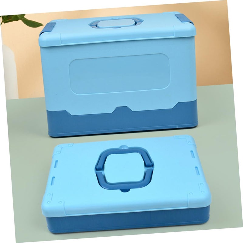 Gatuida Box Portable Folding Plastic Storage Box Multifunctional Organizer for Building Blocks and Craft Supplies Dreamy for Tidying Up Any Space - Image 5