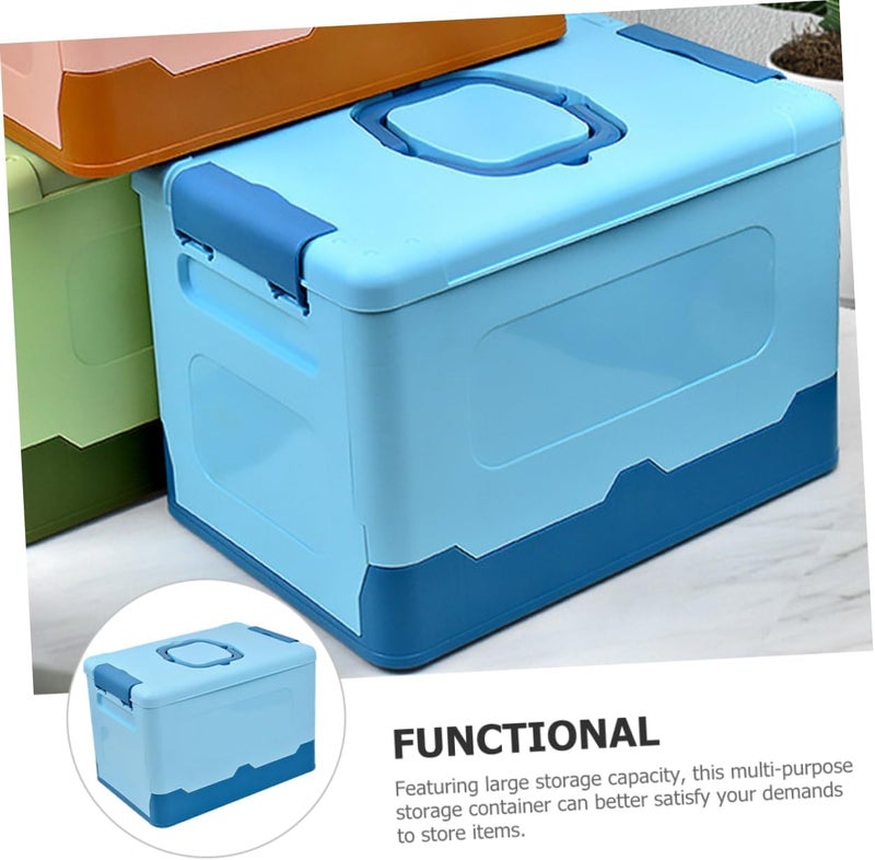 Gatuida Box Portable Folding Plastic Storage Box Multifunctional Organizer for Building Blocks and Craft Supplies Dreamy for Tidying Up Any Space - Image 4