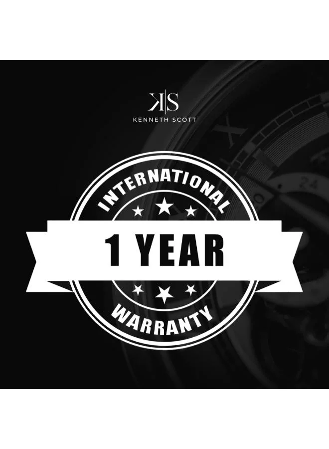 KENNETH SCOTT Women's Stainless Steel Analog Watch K22536-TBTW - 26 mm