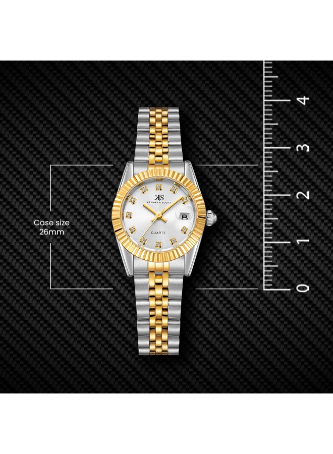 كينيث سكوت ساعة يد نسائية ستانلس ستيل تناظرية  مم - Image 5