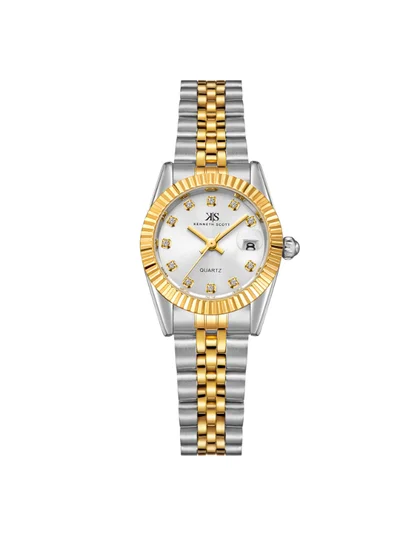 KENNETH SCOTT Women's Stainless Steel Analog Watch K22536-TBTW - 26 mm