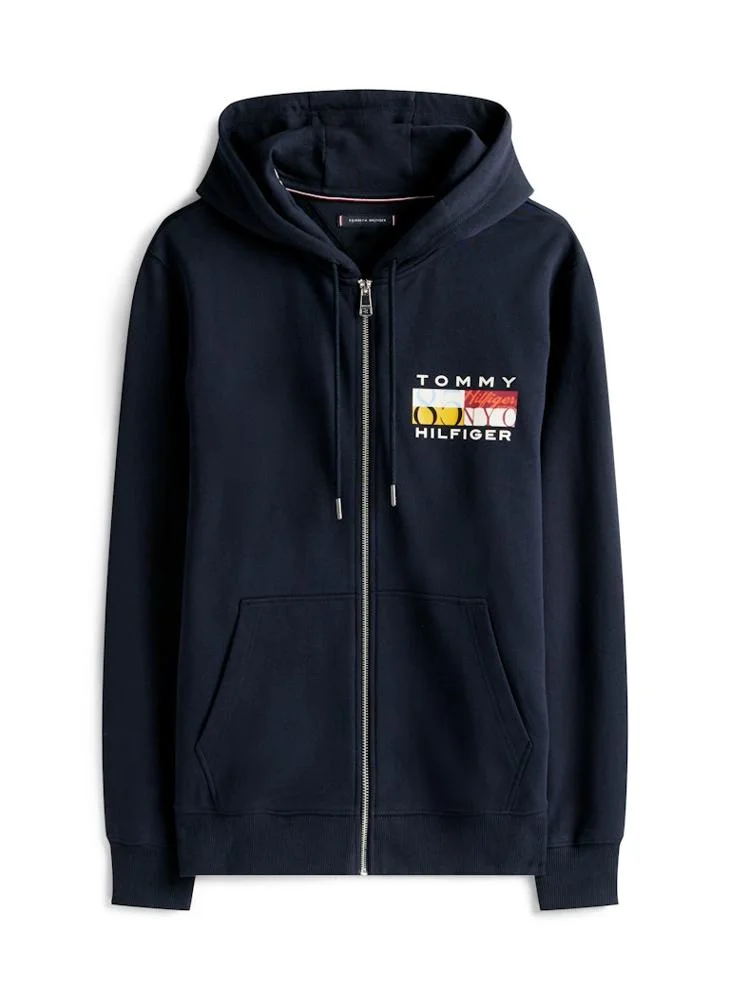 TOMMY HILFIGER Graphic Zip Through Hoodie