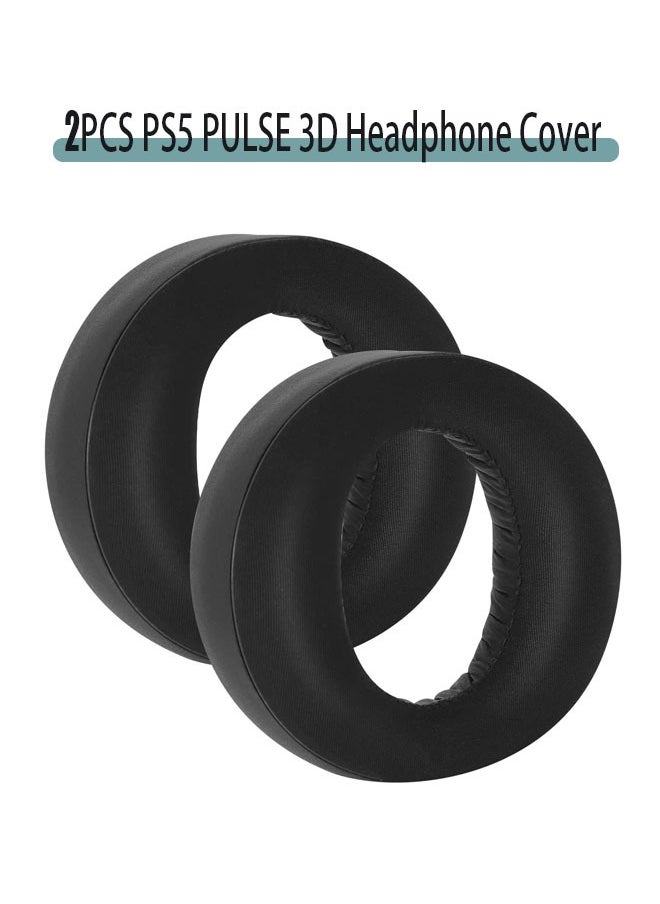 Cooling-Gel EarPads Replacement for Sony Playstation 5/PS5/Pulse 3D Wireless Gaming Headset, Soft and Comfortable Ear Cups Accessories (Black) - Image 1
