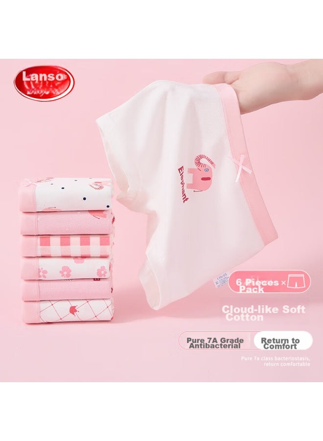 LANG SHA Langsha children's Underwear Girls' Antibacterial Development Square Pants Girls' Shorts 7-pack 140 - Image 2