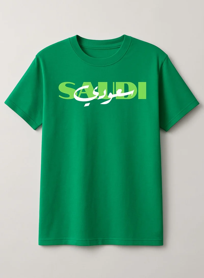 Lowha Cotton T-Shirt for Saudi National Day, Founding Day, Everyday Saudi Pride Wear for Women & Men