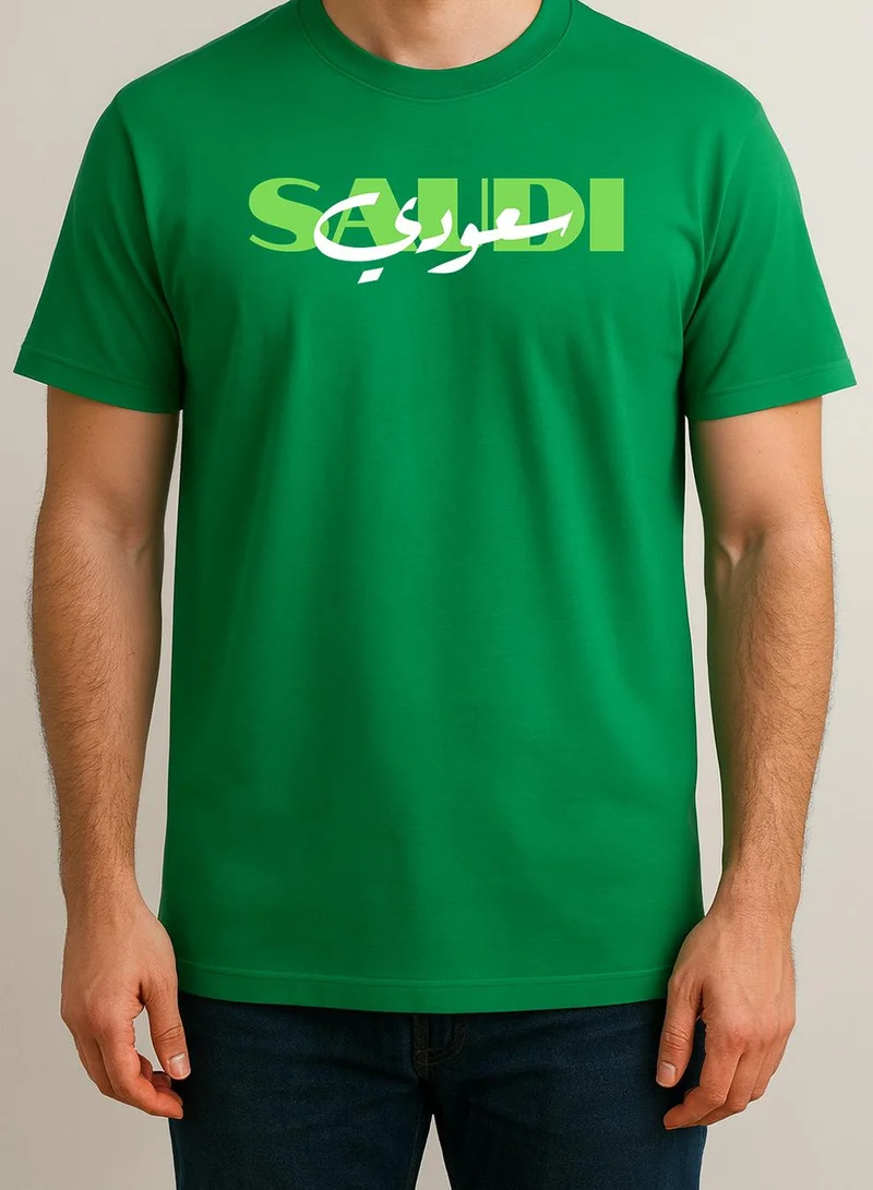 Lowha Cotton T-Shirt for Saudi National Day, Founding Day, Everyday Saudi Pride Wear for Women & Men