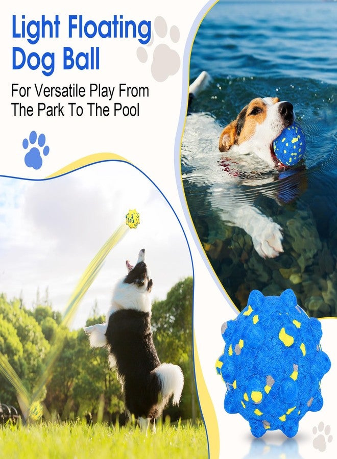 VINGVO Large Dog Balls Tennis Ball Toys 4 PCS Dogs Toys for Aggressive Chewers, 3" Teething Chew Toys Water Floating Ball Toy Bouncy Fetch Balls for Large Medium Small Dog and Puppies (4 Mix) - Image 5