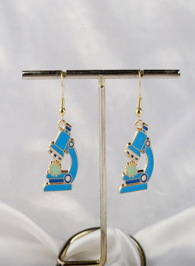 PLITI Scientist Microscope Earrings - Medium, Laboratory Gift, Biology & Chemistry Teacher Gift - Image 3