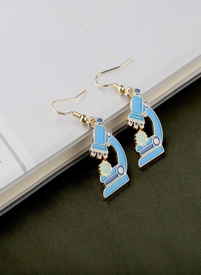 PLITI Scientist Microscope Earrings - Medium, Laboratory Gift, Biology & Chemistry Teacher Gift - Image 5