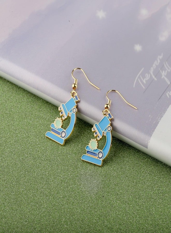 PLITI Scientist Microscope Earrings - Medium, Laboratory Gift, Biology & Chemistry Teacher Gift - Image 4