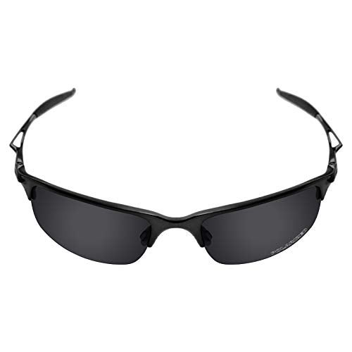 Mryok Plus Polarized Replacement Lenses for Oakley Half Wire 2.0 Sunglasses, HD Polarized, UV Protection, Impact Resistant & Perfectly Fit - Stealth Black - Image 2