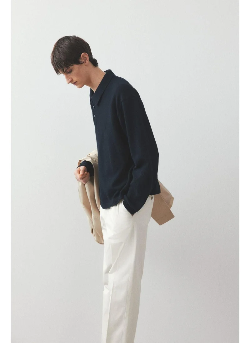 اتش اند ام Regular Fit Crease-leg chinos