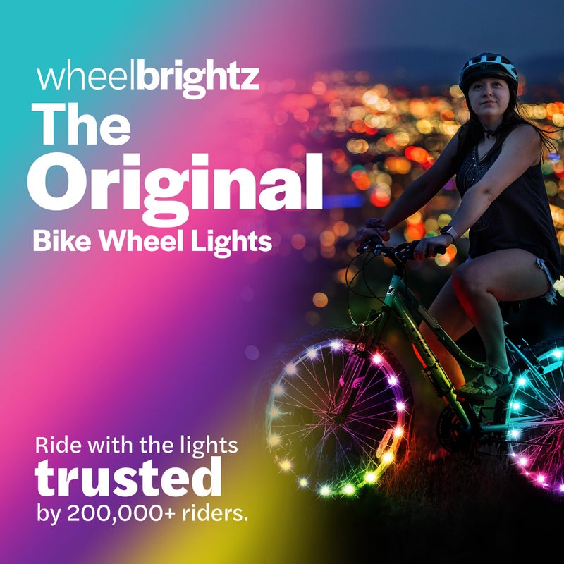 Brightz Bike Wheel Lights by Brightz WheelBrightz LED Burning Man Bike Lights Bicycle Accessories Spoke Decorations for The Playa - Be Safe Be Seen Be Cool (2-Pack Pastel Multicolor) - Image 2