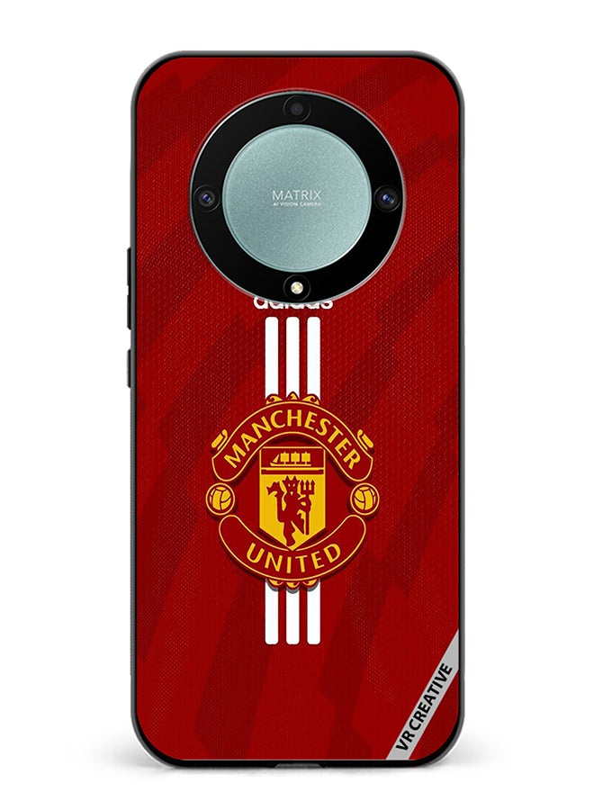 VR CREATIVE غطاء حماية لهاتف Honor X9b تصميم مانشستر يونايتد متعدد الألوان - Image 1