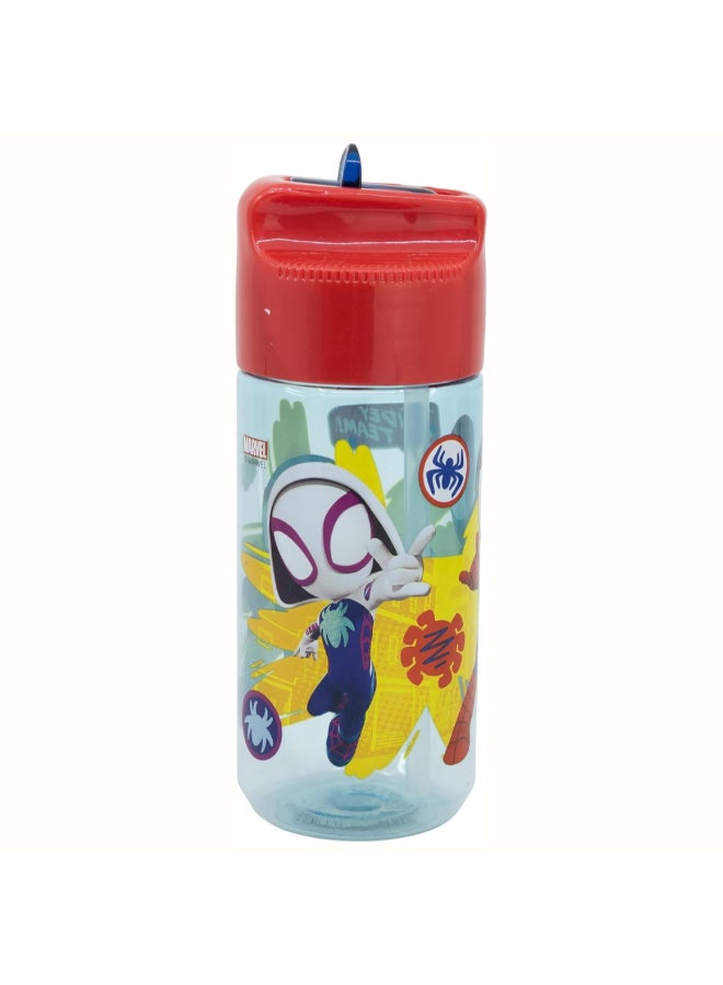 Stor Marvel Spidey Ecozen Hydro Water Bottle for Kids – 430ml BPA-Free Reusable Leak-Proof Drinking Bottle with Flip-Top Lid, Lightweight Durable School Sports Travel Bottle for Boys & Girls - Image 2