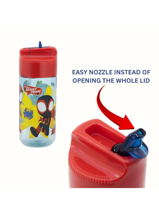 Stor Marvel Spidey Ecozen Hydro Water Bottle for Kids – 430ml BPA-Free Reusable Leak-Proof Drinking Bottle with Flip-Top Lid, Lightweight Durable School Sports Travel Bottle for Boys & Girls - Image 4