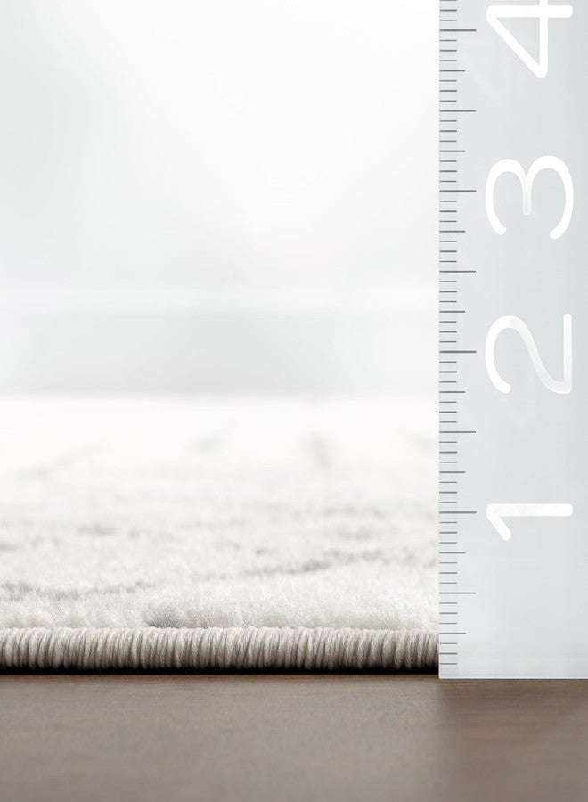 nuLOOM 2x6 Moroccan Blythe Area Rug, Grey, Faded Bohemian Design, Stain Resistant, For Bedroom, Dining Room, Living Room, Hallway, Office, Kitchen, Entryway - Image 3